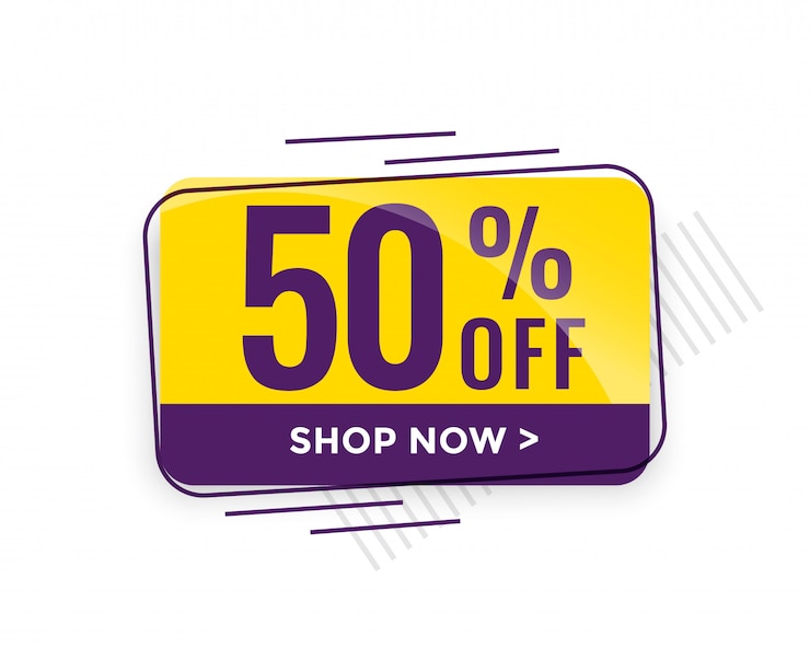 Free Vector discount sale and price tag design