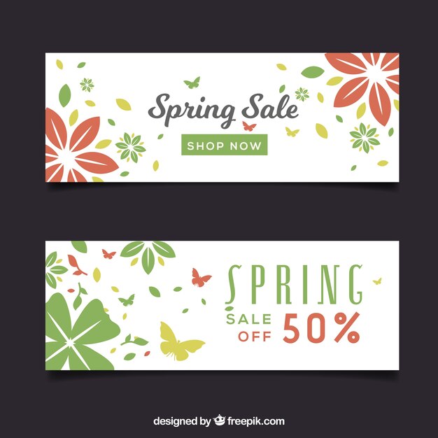 Discount spring banners