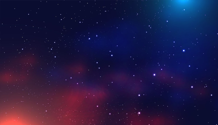 Free Vector discover the secret of universe with beautiful night space banner
