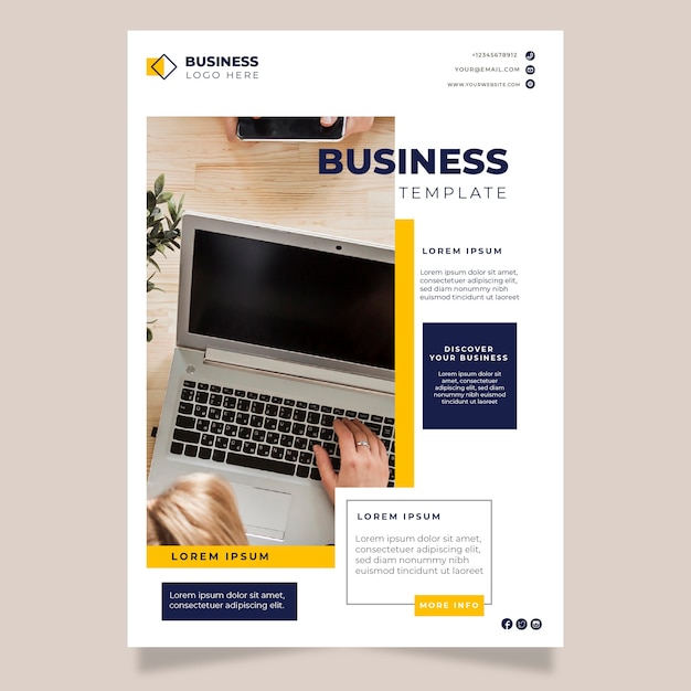 Free vector discover your business template