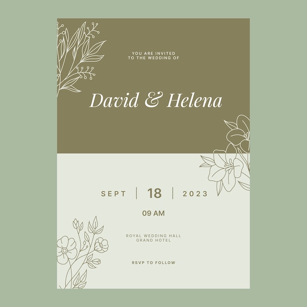Diseño de plantillas para bodas