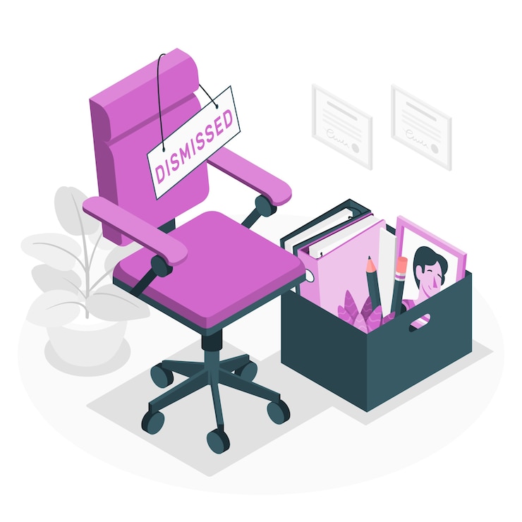 Free Vector dismissed concept illustration