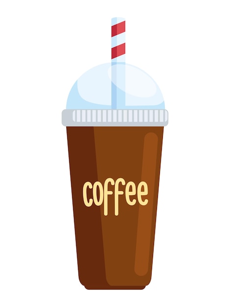 Free vector disposable coffee cup icon