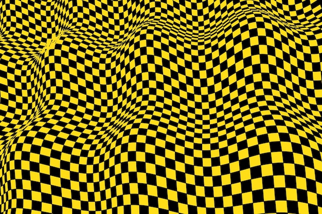 Free vector distorted checkered background