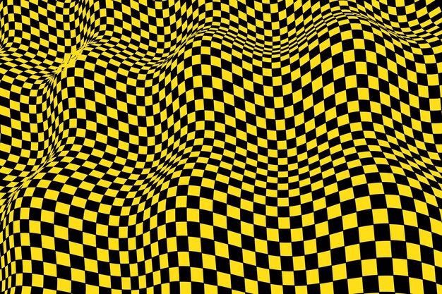 Distorted checkered background