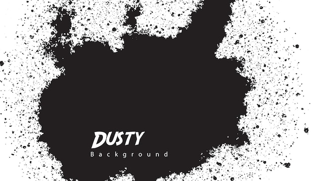 Free vector distressed black dusty grunge background