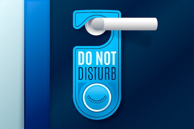 Do not disturb sign design