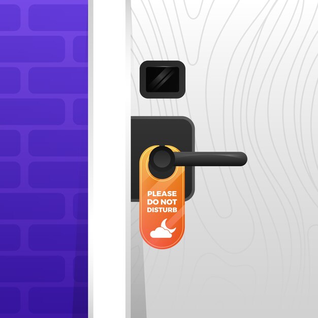 Do not disturb sign design