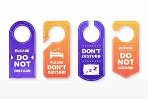 Free vector do not disturb sign design