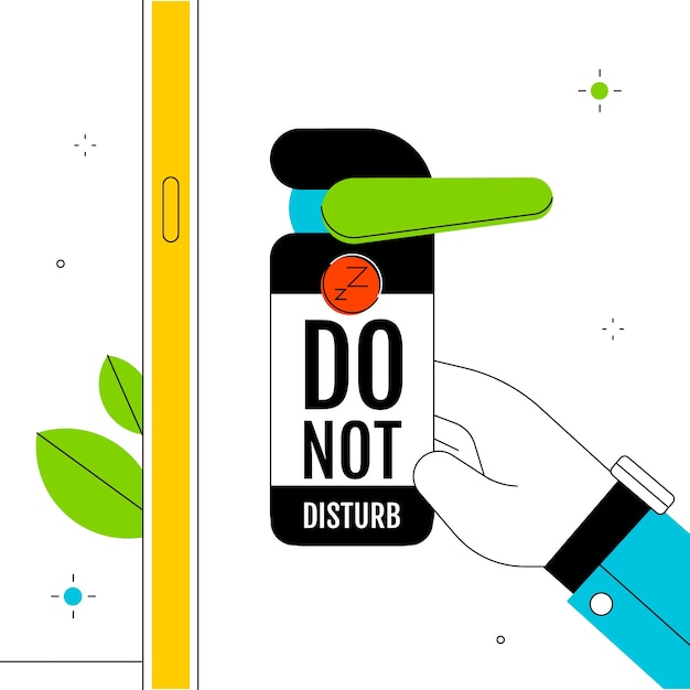 Do not disturb sign design