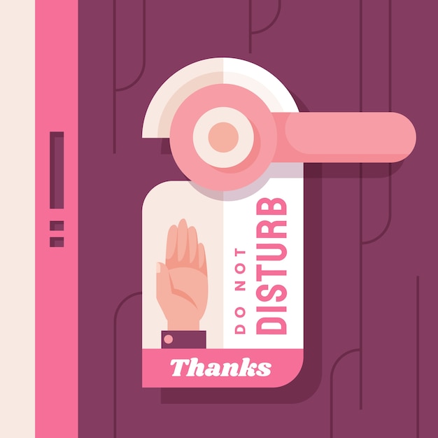 Do not disturb sign design