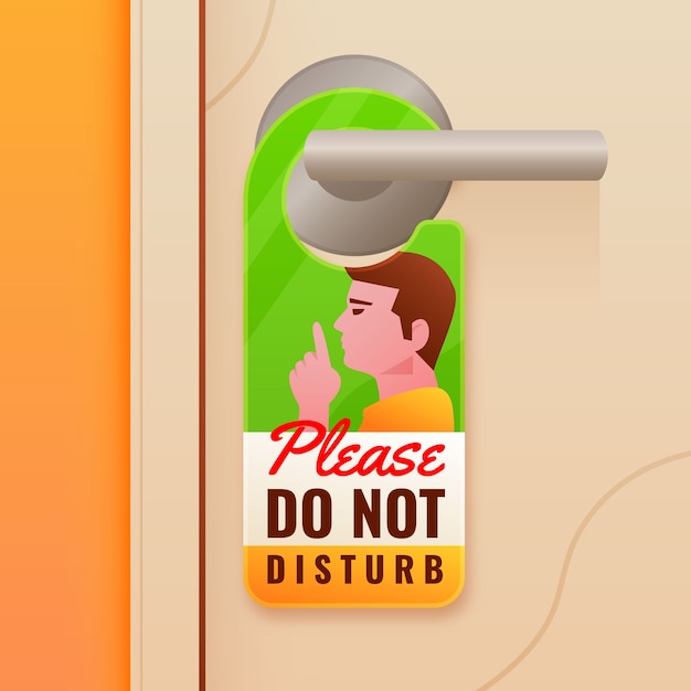 Do not disturb sign design