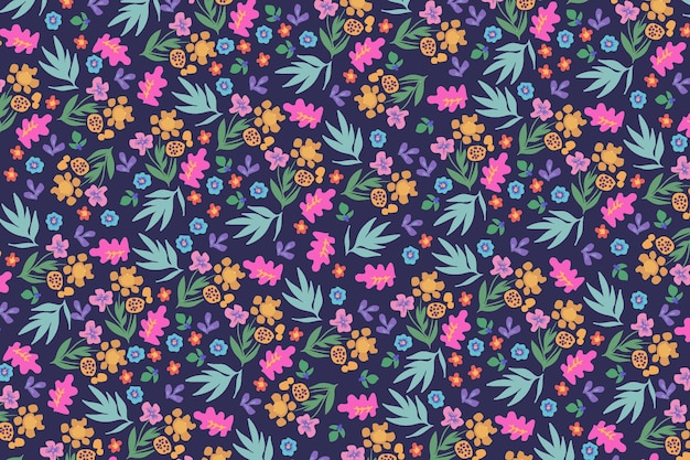 Free vector ditsy floral pattern background