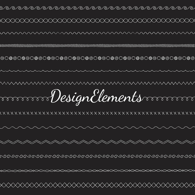 Free Vector Divider Line Design Elements Vector Collection