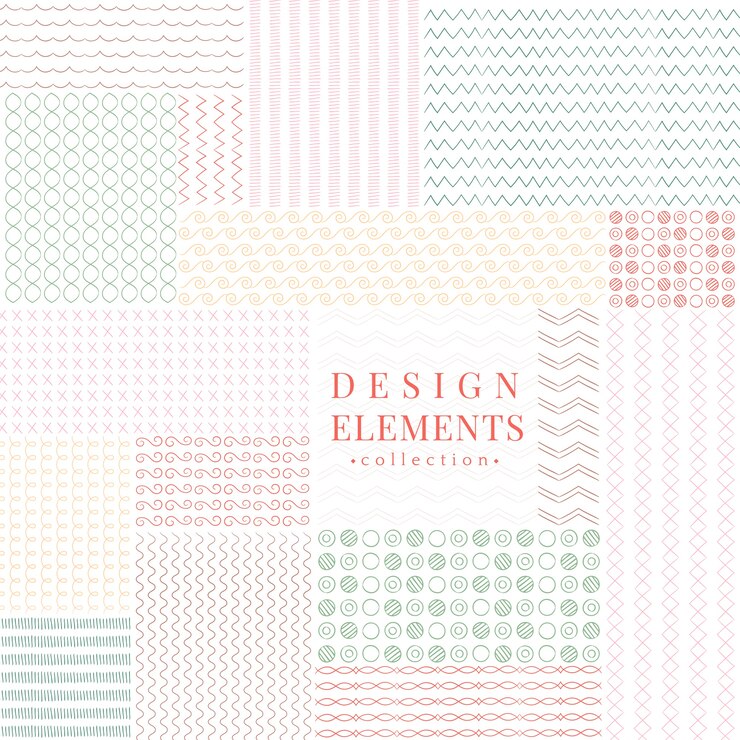 Free Vector divider line design elements vector collection