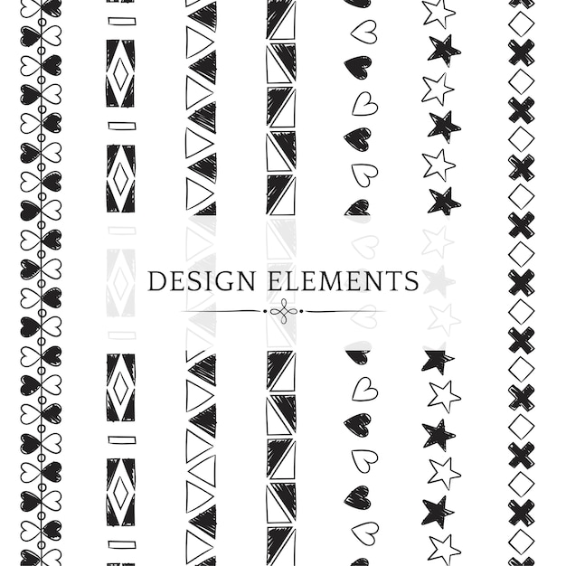 Divider line design elements vector collection