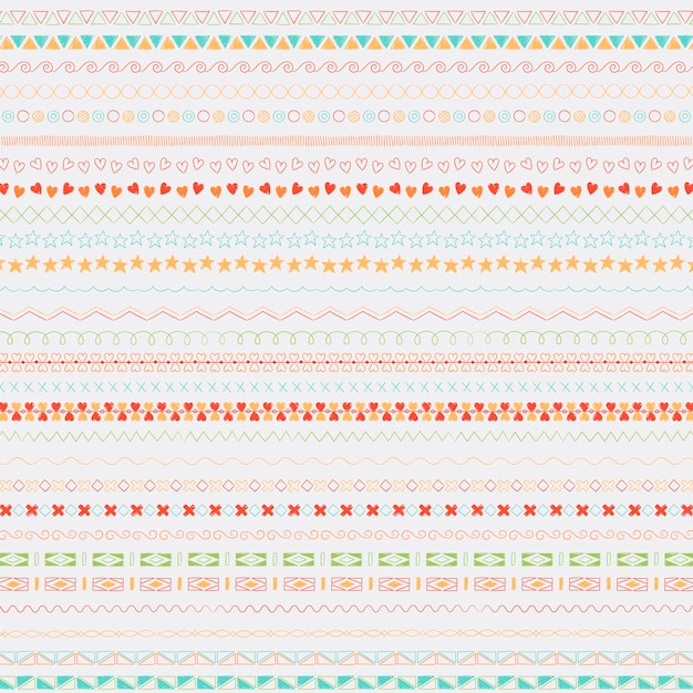 Divider line design elements vector collection