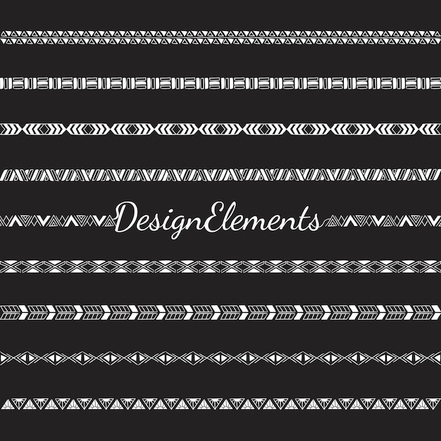 Divider line design elements vector collection