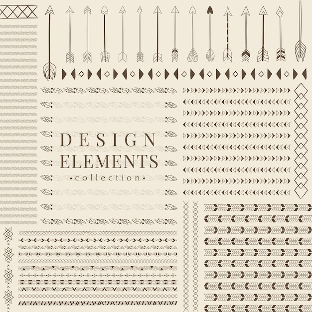 Free vector divider line design elements vector collection