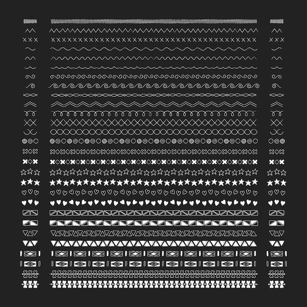 Divider line design elements vector collection