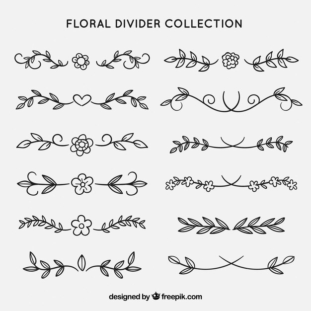 Download Free Floral Divider Vectors 2 000 Images In Ai Eps Format