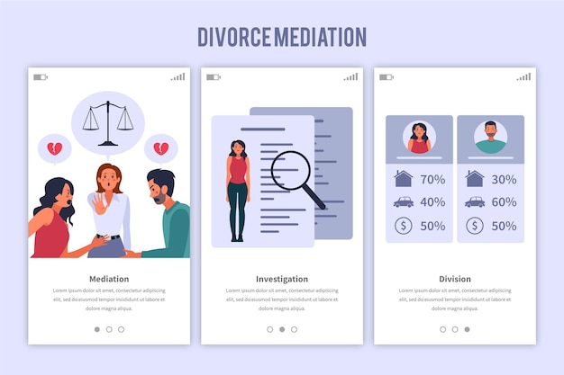 Divorce mediation concept