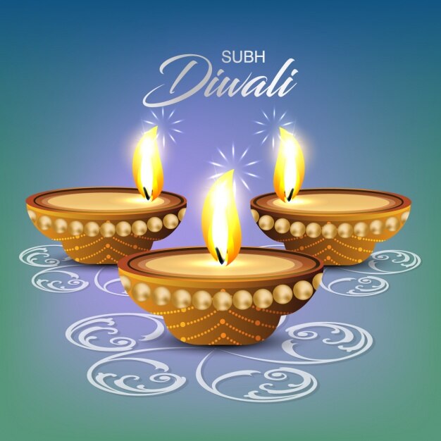 Free vector diwali background design