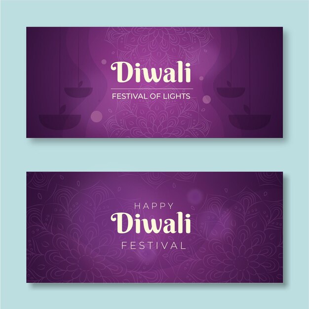 diwali banners concept