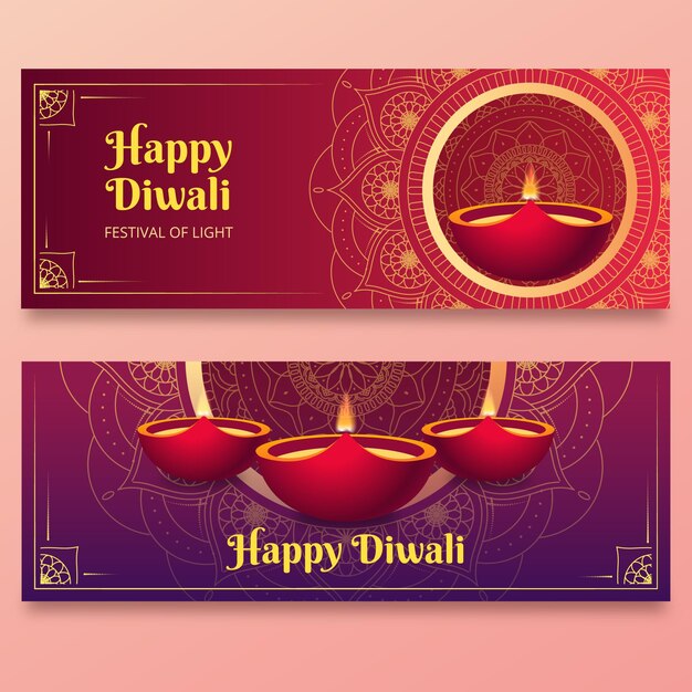 Diwali banners template