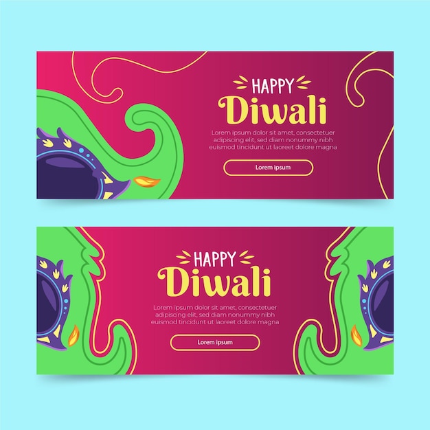 Modello di banner diwali