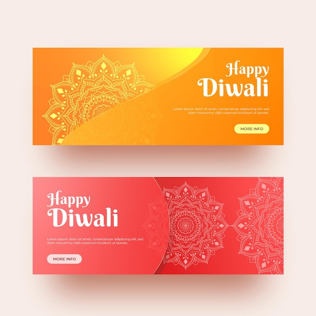 Diwali banners template