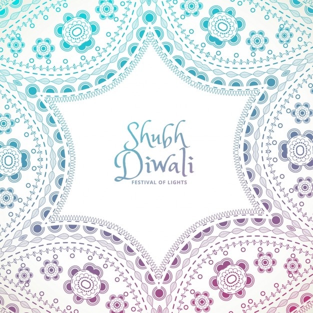 Diwali decorative floral background