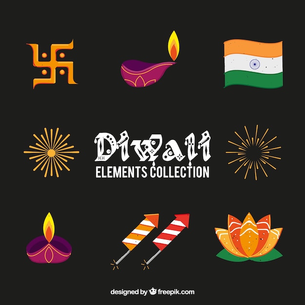 Pacco di elementi di diwali