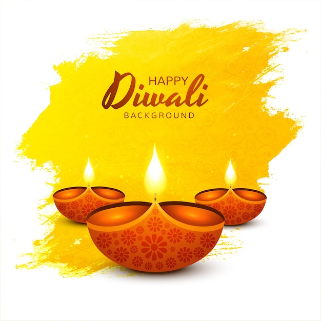 Diwali festival holiday card background