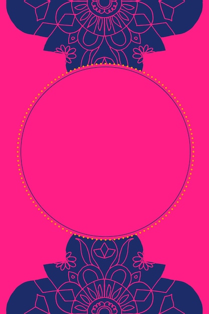 Free vector diwali festival rangoli indian frame vector