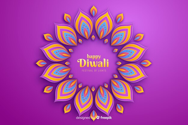 Diwali festive ornaments celebration background