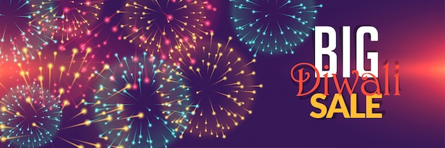 Diwali fireworks sale background design