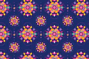 Free vector diwali indian  mandala pattern rangoli background