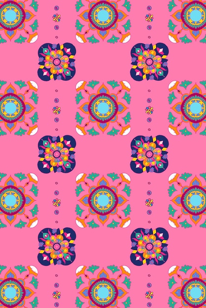 Free vector diwali indian mandala vector pattern background