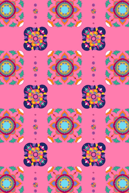 Diwali indian mandala vector pattern background