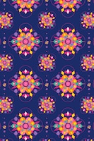 Diwali indian vector mandala pattern rangoli background