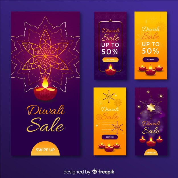 Diwali instagram stories collection