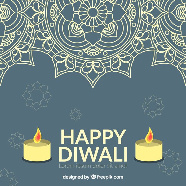 Diwali ornamental background