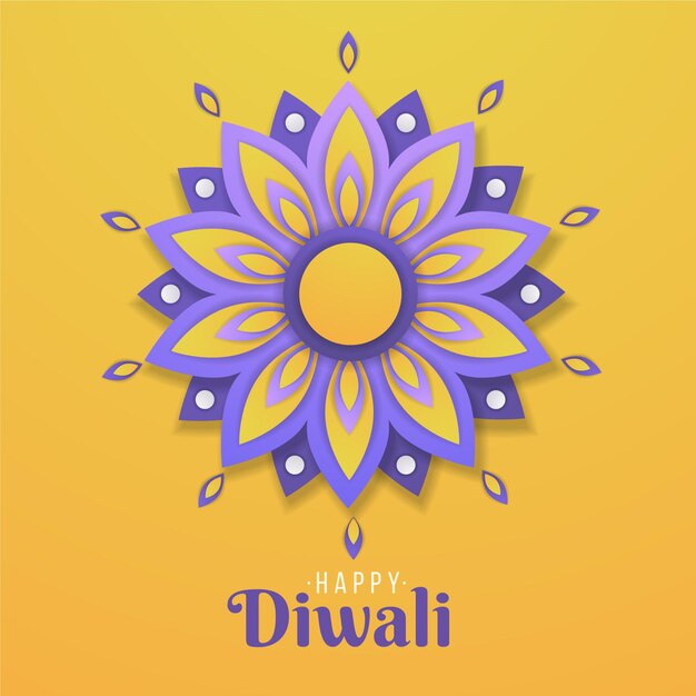 Diwali in paper style