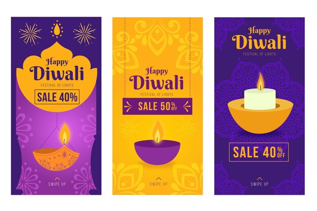 diwali sale instagram story pack
