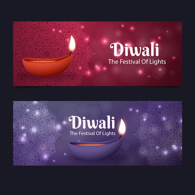 Diwali tradizione banner design