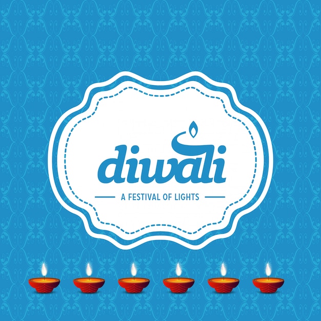 Free vector diwali vintage background