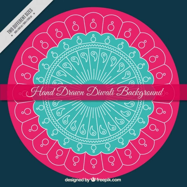 Free vector diwali wheel background