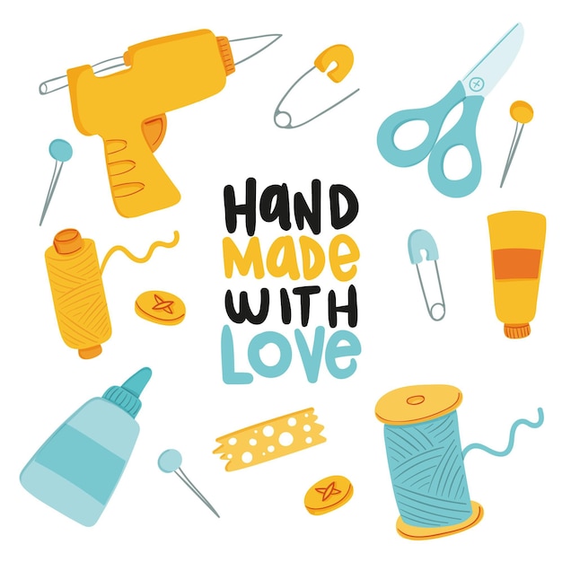 Free vector diy creative workshop