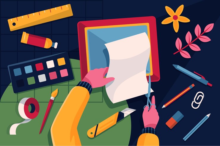 Free Vector diy creative workshop